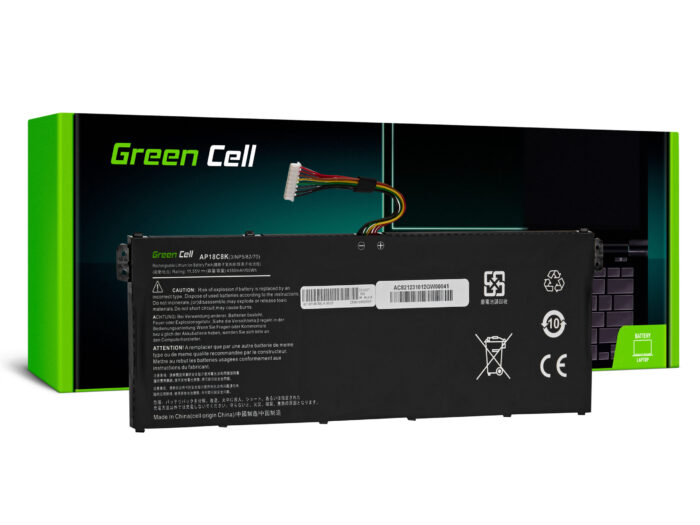 Green Cell AP18C4K AP18C8K Batteri för Acer Aspire 3 A315-23 5 A514-54 A515-57 Swift 1 SF114-34 3 SF314-42 SF314-43 SF314-57. - Bild 1