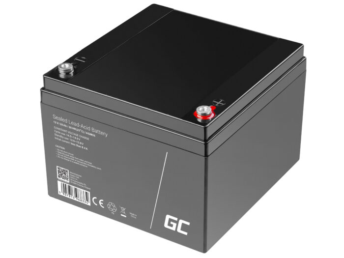 Green Cell AGM VRLA 12V 28Ah underhållsfri batteri för båtar. scootrar. leksaker. rullstolar. kampera. - Bild 4