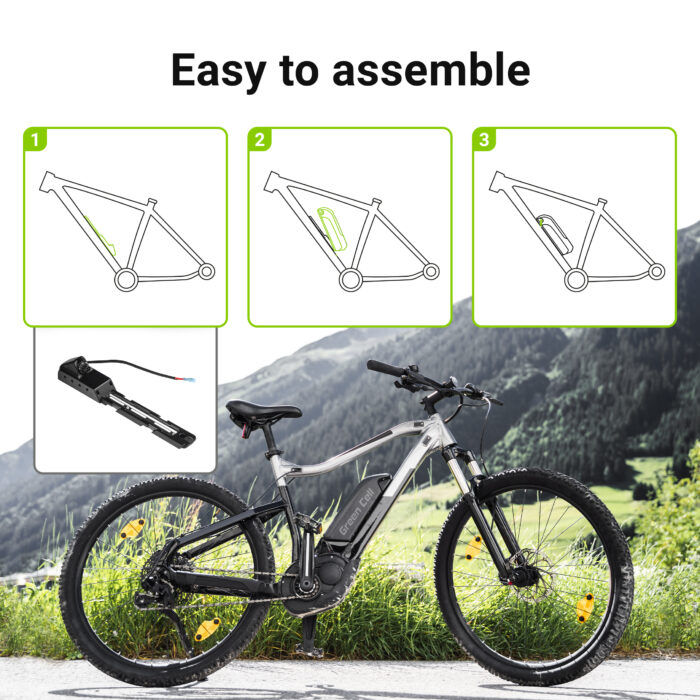 Green Cell batteri 15.6Ah (562Wh) för Elcyklar E-Cyklar 36V - Bild 4