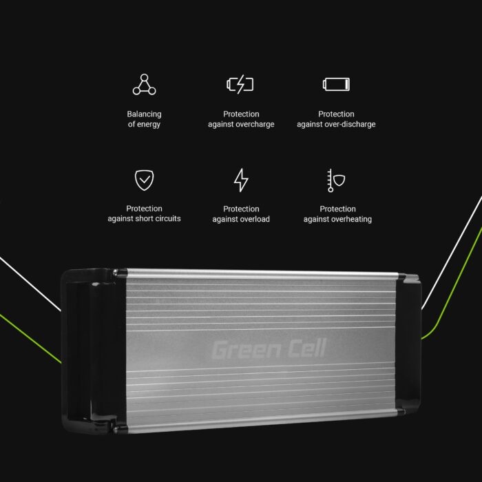 Green Cell batteri 15Ah (540Wh) för Elcyklar E-Cyklar 36V - Bild 4