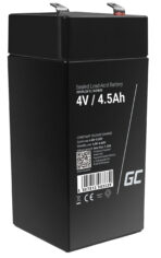 Green Cell AGM VRLA 4V 4.5Ah underhållsfri batteri för larmsystem. kassaregister. leksaker.