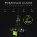 Green Cell Strömomvandlare 24V till 230V 500W/1000W Modifierad sinusvåg. - Bild 2