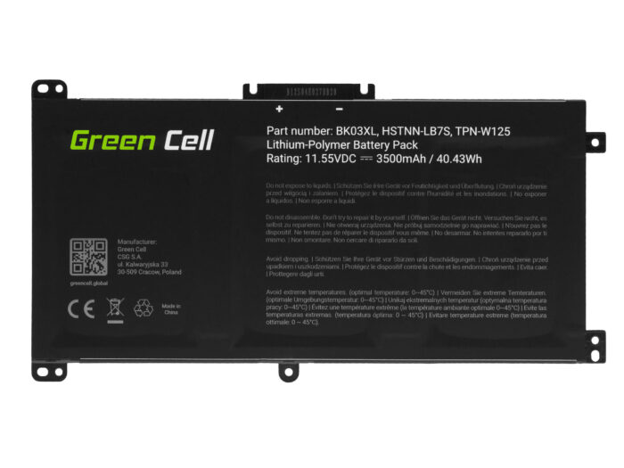 Green Cell Batteri BK03XL för HP Pavilion x360 14-BA 14-BA015NW 14-BA022NW 14-BA024NW 14-BA102NW 14-BA104NW. - Bild 4