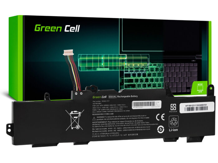 Bateria Green Cell SS03XL för HP EliteBook 735 G5 G6 745 G5 G6 830 G5 G6 836 G5 840 G5 G6 846 G5 G6. - Bild 1
