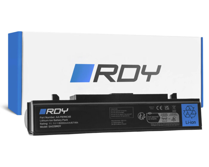 Bateria RDY AA-PB9NC6B AA-PB9NS6B för Samsung R519 R522 R525 R530 R540 R580 R620 R780 RV510 RV511 NP300E5A. - Bild 1