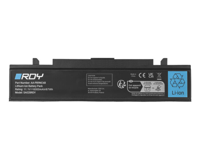 Bateria RDY AA-PB9NC6B AA-PB9NS6B för Samsung R519 R522 R525 R530 R540 R580 R620 R780 RV510 RV511 NP300E5A. - Bild 3