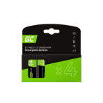 Gröna Cell Återladdningsbara Batterier 4x D R20 HR20 Ni-MH 1.2V 8000mAh - Bild 2