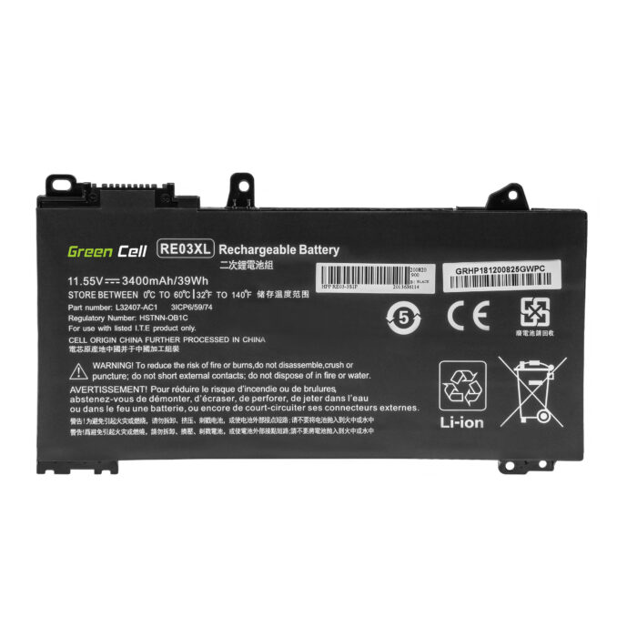Green Cell batteri RE03XL för HP ProBook 430 G6 G7 440 G6 G7 445 G6 G7 450 G6 G7 455 G6 G7 445R G6 455R G6 - Bild 2