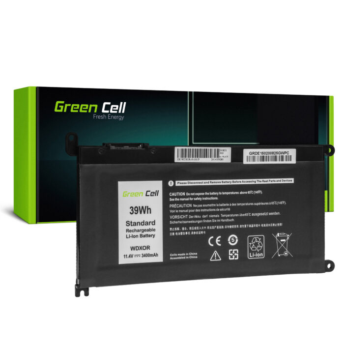 Green Cell batteri WDX0R WDXOR för Dell Inspiron 13 5368 5378 5379 14 5482 15 5565 5567 5568 5570 5578 5579 7560 7570 17 5770. - Bild 1