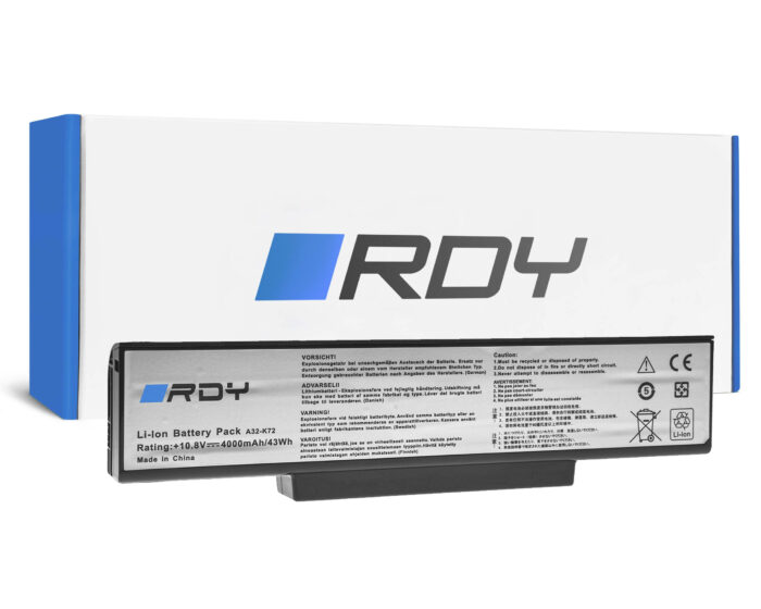 Batteri RDY A32-K72 till Asus N71 K72 K72J K72F K73S K73SV N71 N71J - Bild 1