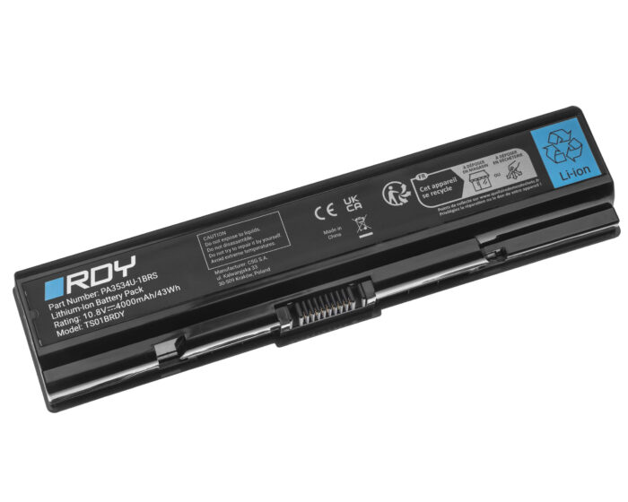 Batteri RDY PA3534U-1BRS till Toshiba Satellite A200 A205 A300 A300D A350 A500 A505 L200 L300 L300D. - Bild 2