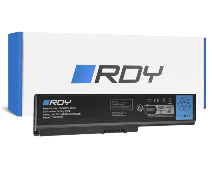 Batteri RDY PA3817U-1BRS PA3818U-1BAS till Toshiba Satellite C650 C650D C660 C660D C665 L750 L750D L755D L770 L775. - Bild 1