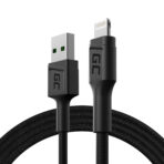 Green Cell kabel Green Cell PowerStream USB-A - Lightning 120cm snabbladdning Apple 2.4A.