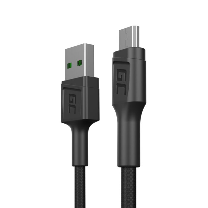 Green Cell Kabel Green Cell PowerStream USB-A - Micro USB 30cm snabbladdning Ultra Charge. QC 3.0. - Bild 1