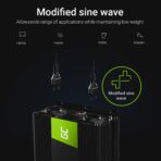 Green Cell Strömomvandlare 24V till 230V 3000W/6000W Modifierad sinusvåg - Bild 2