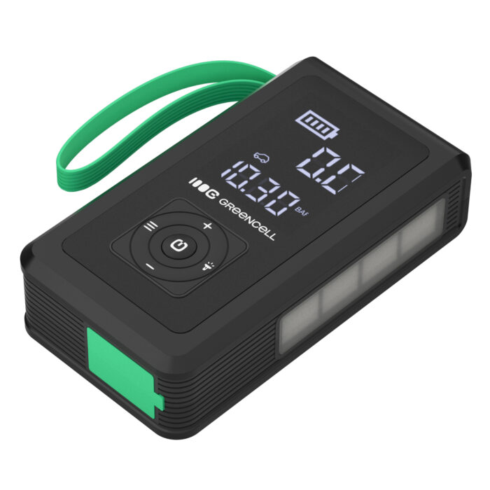Greencell PowerBoost Luft / Start / Powerbank för bil med kompressor 8000mAh 1000A Startenhet. - Bild 3