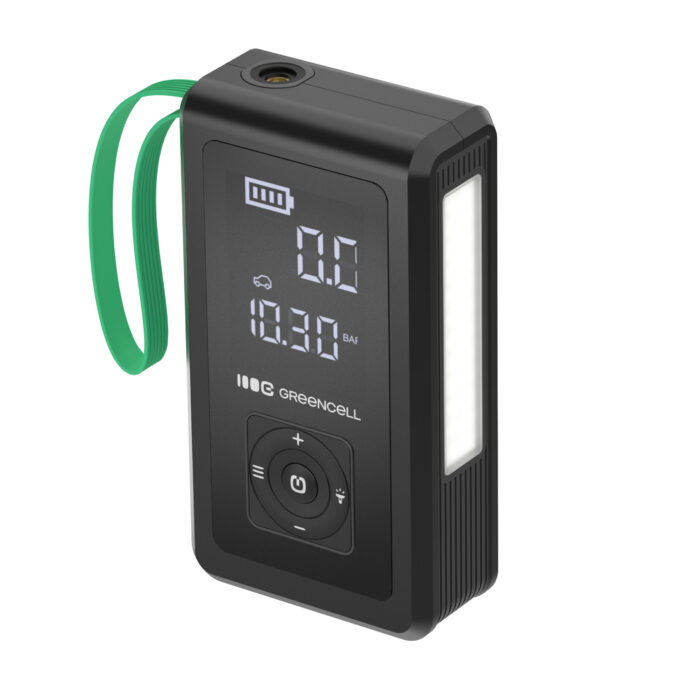 Greencell PowerBoost Luft / Start / Powerbank för bil med kompressor 8000mAh 1000A Startenhet. - Bild 4