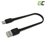 Green Cell Kabel GCmatte USB-C Platt kabel 25 cm med snabbladdning.