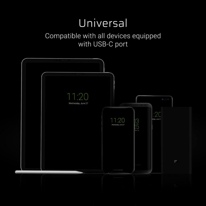 Green Cell Kabel GCmatte USB-C Platt kabel 25 cm med snabbladdning. - Bild 5