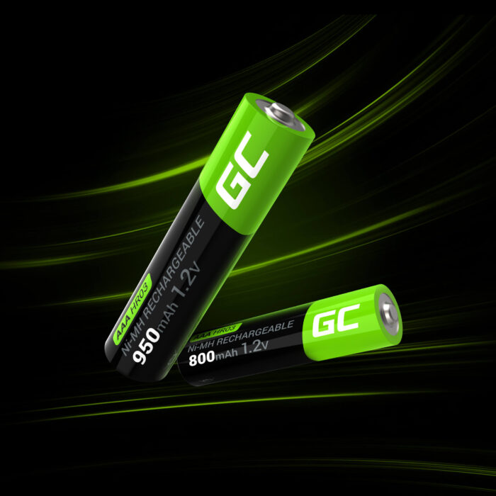 Gröna Cell Återuppladdningsbara Batterier 4x AAA HR03 950mAh - Bild 4
