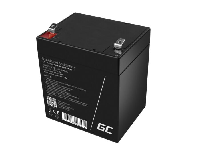 Green Cell AGM VRLA 12V 4.5Ah underhållsfri batteri för UPS-enheter. - Bild 4