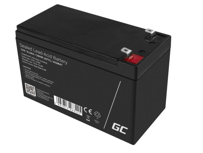 Green Cell AGM VRLA 12V 8.5Ah underhållsfri batteri för larmsystem. kassaapparat. leksaker. - Bild 5