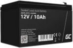 Green Cell AGM VRLA 12V 10Ah underhållsfri batteri för UPS-enheter.