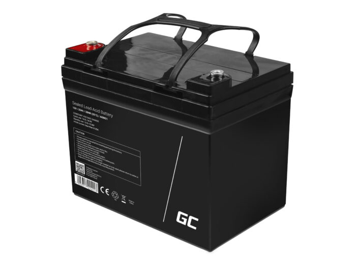 Green Cell AGM VRLA 12V 33Ah underhållsfri batteri för gräsklippare. skoter. båt. rullstol. - Bild 2