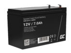 Green Cell AGM VRLA 12V 7Ah underhållsfri batteri för UPS-enheter.