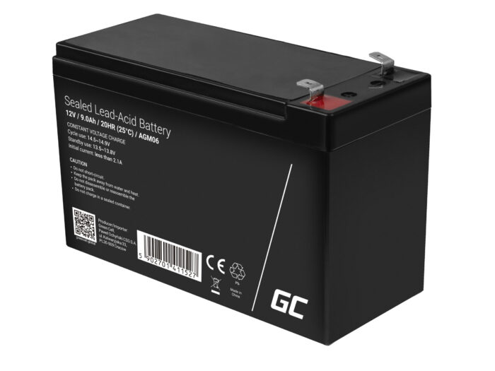 Green Cell AGM VRLA 12V 9Ah underhållsfri batteri för UPS-enheter. - Bild 3