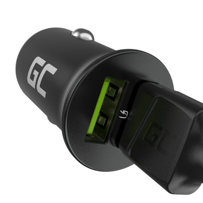 Green Cell Billaddare 36W Green Cell PowerRide Nano36 med 2x USB-A Ultra Charge Snabbladdning. - Bild 5