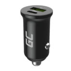 Green Cell Bil laddare 38W Green Cell PowerRide Nano38 med USB-C USB-A Power Delivery och Ultra Charge Snabbladdning.