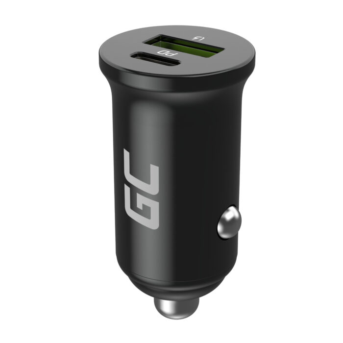 Green Cell Bil laddare 38W Green Cell PowerRide Nano38 med USB-C USB-A Power Delivery och Ultra Charge Snabbladdning. - Bild 1