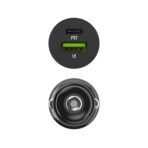 Green Cell Bil laddare 38W Green Cell PowerRide Nano38 med USB-C USB-A Power Delivery och Ultra Charge Snabbladdning. - Bild 3