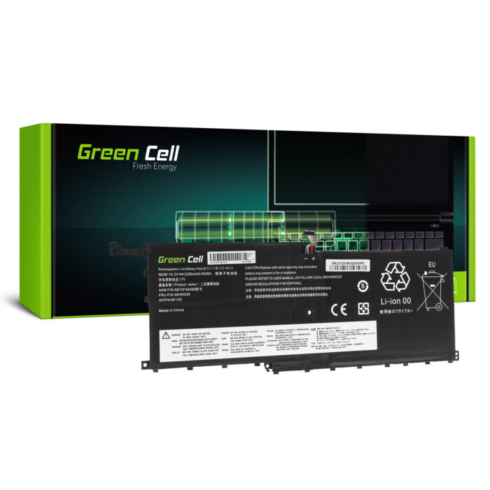 Green Cell batteri 00HW028 för Lenovo ThinkPad X1 Carbon 4: e Gen i Lenovo ThinkPad X1 Yoga (1: a Gen. 2: a Gen). - Bild 1