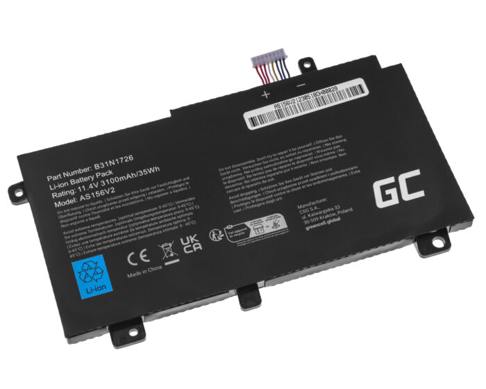 Green Cell batteri B31N1726 för Asus TUF Gaming FX504 FX504G FX505 FX505D FX505G A15 FA506 A17 FA706 - Bild 2