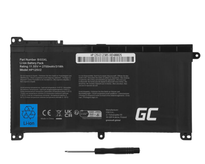 Green Cell Batteri BI03XL ON03XL för HP Pavilion x360 13-U 13-U000 13-U100 Stream 14-AX 14-AX000. - Bild 3