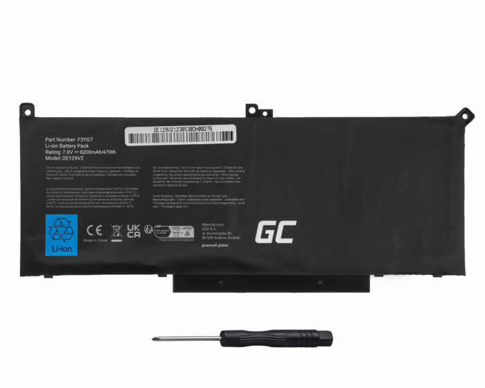 Green Cell batteri F3YGT för Dell Latitude 7280 7290 7380 7390 7480 7490 - Bild 3