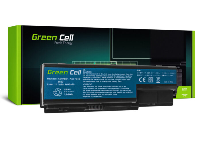 Green Cell batteri AS07B31 AS07B41 AS07B51 för Acer Aspire 5220 5520 5720 7720 7520 5315 5739 6930 5739G. - Bild 1