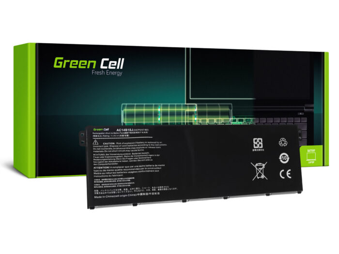 Green Cell batteri AC14B13J AC14B18J för Acer Aspire ES1-111M ES1-331 ES1-531 ES1-533 ES1-571. - Bild 1