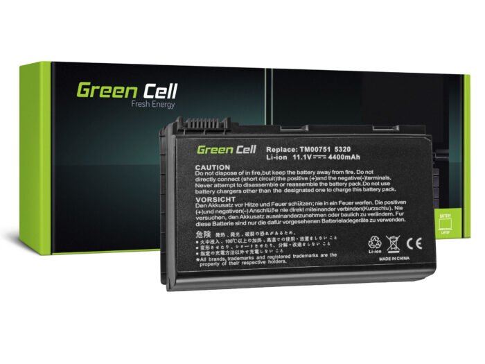 Green Cell batteri GRAPE32 TM00741 för Acer Extensa 5000 5220 5610 5620 TravelMate 5220 5520 5720 7520 7720. - Bild 1