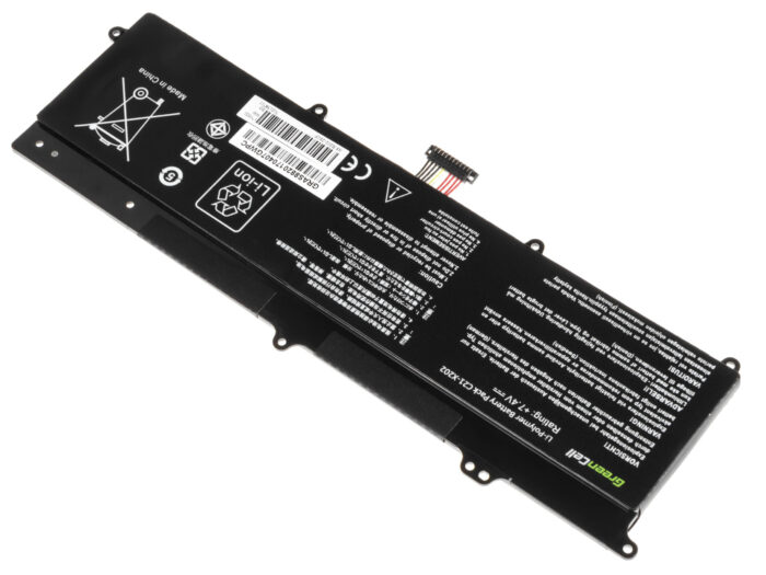Green Cell batteri C21-X202 för Asus X201E F201E VivoBook F202E Q200E S200E X202E. - Bild 5