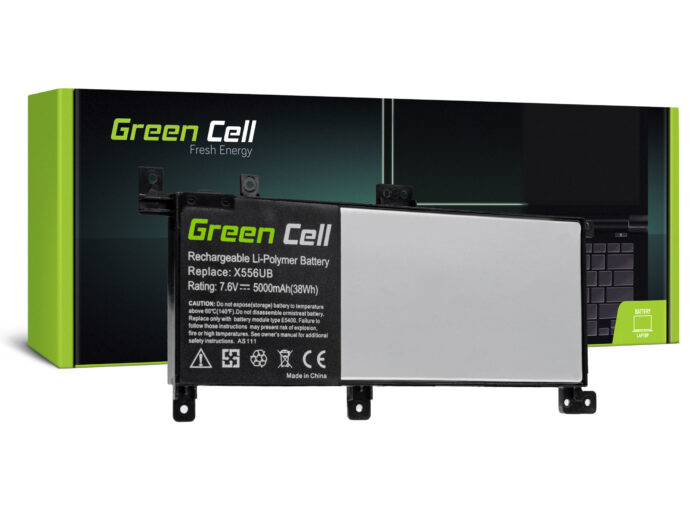 Green Cell batteri C21N1509 för Asus X556U X556UA X556UB X556UF X556UJ X556UQ X556UR X556UV. - Bild 1
