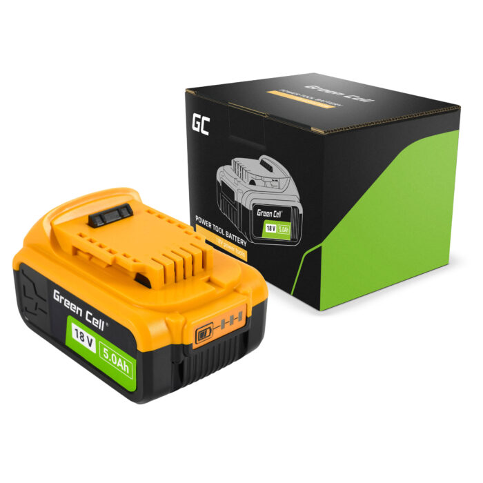 Green Cell batteri för DeWalt XR 18V 5Ah Batteribyte för DCB182 - Bild 1