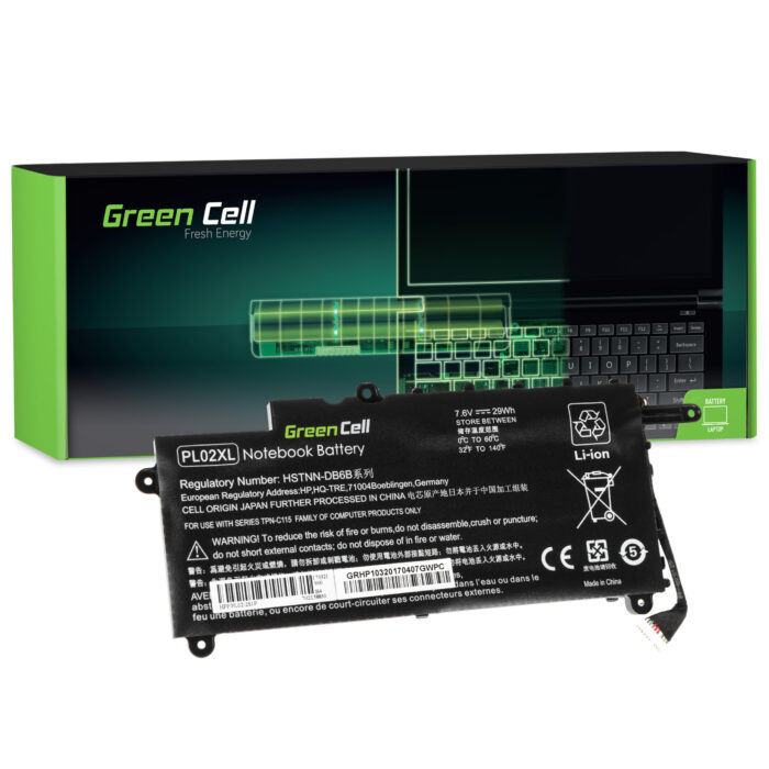 Green Cell Batteri PL02XL för HP Pavilion x360 11-N HP x360 310 G1 - Bild 1
