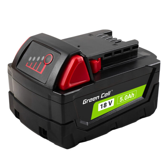 Green Cell batteri för Milwaukee M18 18V 5Ah Ersättningsbatteri M18 B5 4932430483 - Bild 2