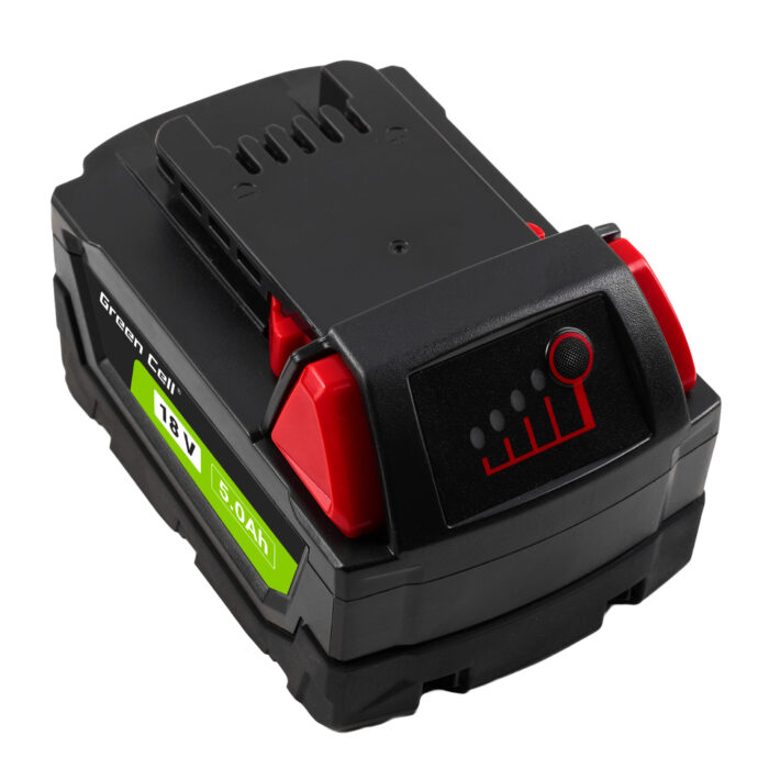 Green Cell batteri för Milwaukee M18 18V 5Ah Ersättningsbatteri M18 B5 4932430483 - Bild 3