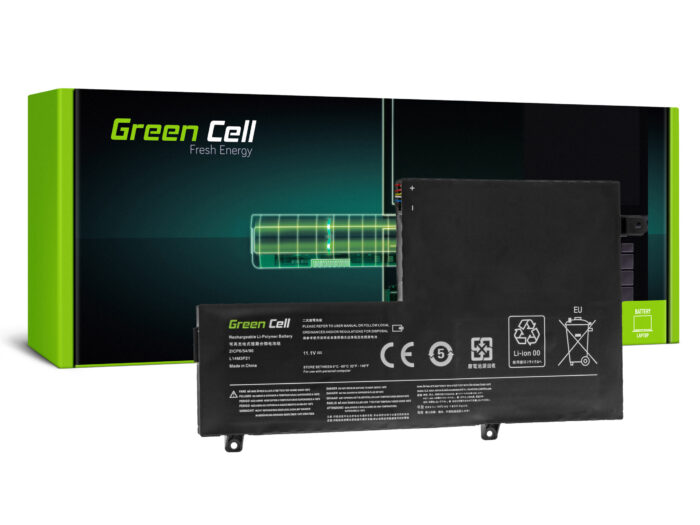 Green Cell batteri L14M3P21 för Lenovo Yoga 500-14IBD 500-14ISK 500-15IBD 500-15ISK. - Bild 1