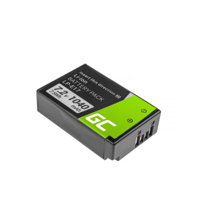 Green Cell Kamerabatteri LP-E17 för Canon EOS 77D 750D 760D 8000D Rebel T6i T6s Kiss X8i Halvavkodad 7.4V 1000mAh. - Bild 1