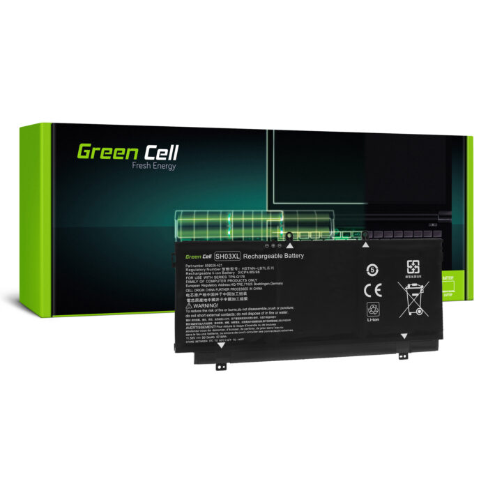 Green Cell batteri SH03XL för HP Spectre x360 13-AC 13-W 13-W050NW 13-W071NW. - Bild 1